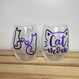 Customized Pet Lovers Wine Glass Set
